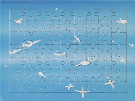 BOETTI ALIGHIERO (1940 - 1994) Cieli ad alta quota. 1992. Puzzle. Cm 27,50 x...