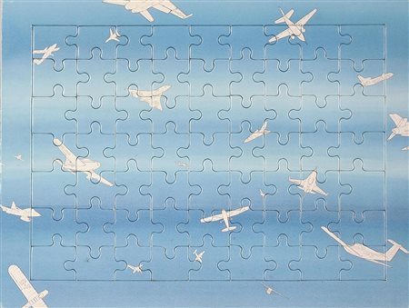 BOETTI ALIGHIERO (1940 - 1994) Cieli ad alta quota. 1992. Puzzle. Cm 27,50 x...