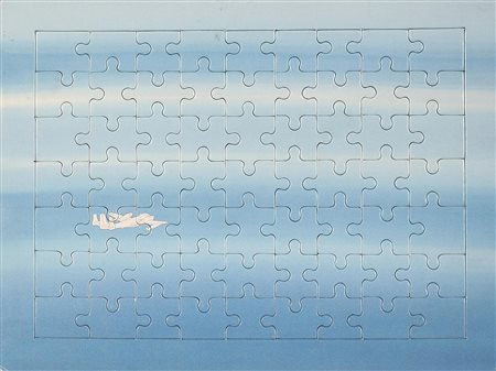 BOETTI ALIGHIERO (1940 - 1994) Cieli ad alta quota. 1992. Puzzle. Cm 27,50 x...