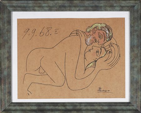 PICASSO PABLO (1881 - 1973) Sena titolo. Serigrafia. Cm 39,50 x 30,00....