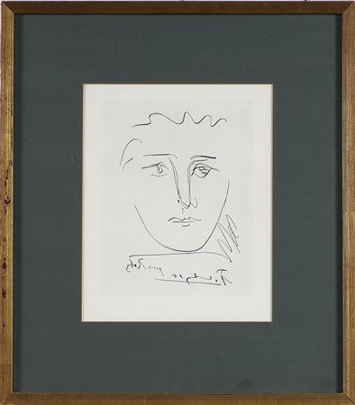 PICASSO PABLO (1881 - 1973) Pour Roby. Litografia. Cm 22,50 x 28,50. Firma a...