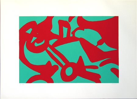 ACCARDI CARLA (n. 1924) Senza titolo. Serigrafia. Cm 105,00 x 75,00. P.A....