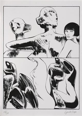 CREPAX GUIDO (1933 - 2003) Senza titolo. Litografia. Cm 35,00 x 49,00....