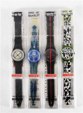 Quattro orologi Swatch Swiss Art. Plastica. . Orologi Swiss Art Swatch -...