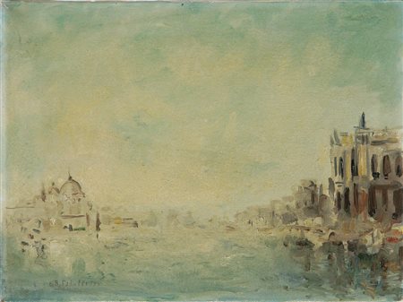 PATELLI ROBERTO Venezia. 1978. Olio su tela . Cm 40,00 x 30,00.