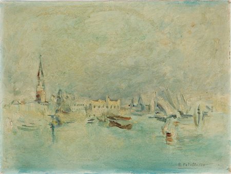 PATELLI ROBERTO Scorcio di Venezia. 1978. Olio su tela. Cm 40,00 x 30,00.