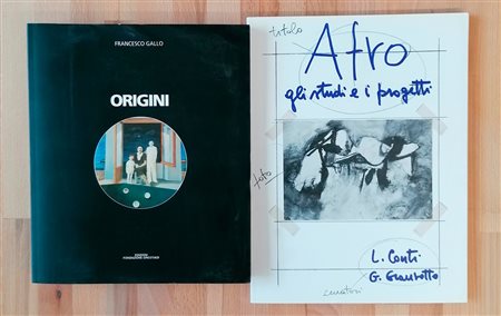 AUTORI VARI (ORIGINI SICILIANI PROTAGONISTI DEL NOVECENTO, AFRO) - Lotto unico di 2 cataloghi