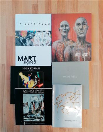 AUTORI VARI (M.KOSTABI, MELLONE,M.NIGRO, EMERY, MART SIGNED, M. ROTELLI) - Lotto unico di 6 cataloghi