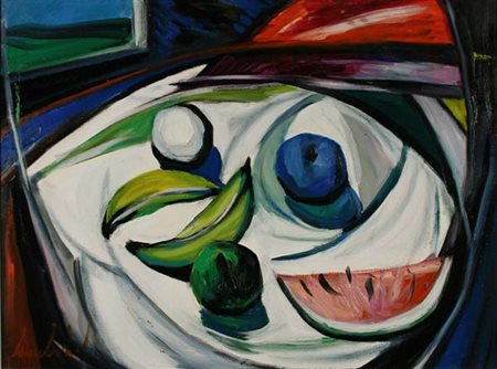 LAMBERTI LAMBERTO Lecco 1925–2003 “Composizione frutta” 