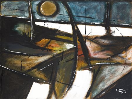 ATTILIO SCARFÌ (1931-2016) - Notte di luna, 1972