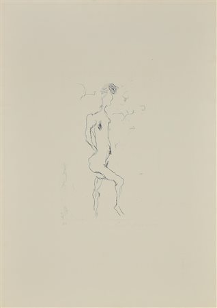 Ernesto Treccani PICCOLO NUDO Acquaforte, mm 325x218, su foglio cm 70x50; es....