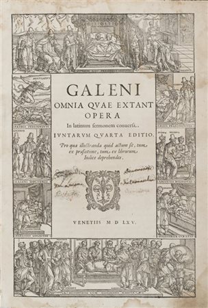 GALENO di Pergamo (129-201 d.C.) - Omnia quae extant opera. Venezia: Giunta, 15