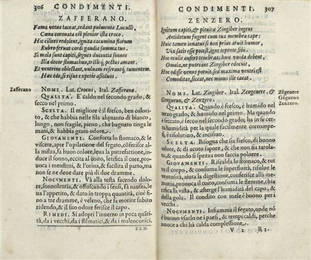 [GASTRONOMIA] - DURANTE, Castore (1529-1590) - Il Tesoro della Sanità. Venezia: