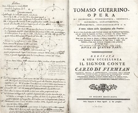 GUERRINO, Tomasso (1733-78) - Opera di Geometria, Stereometria, Geodesia, Altom