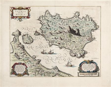 BLAEU, Willem (1571-1638) e BLAEU, Joan (1596-1673) - Ischia Isola olim Aenaria