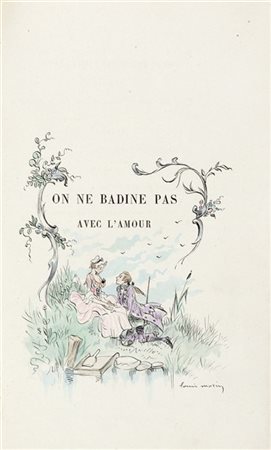 [MORIN, Luis (1855-1938)] - MUSSET, Alfred de (1810-1857) - On ne badine pas av