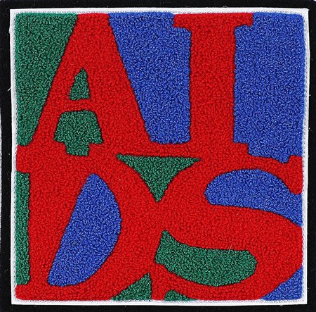 GENERAL IDEA (1969 - 1994) Aids. arazzo. Cm 17,00 x 17,00.
