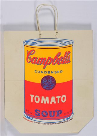 WARHOL ANDY (1928 - 1987) Shopping bag. Serigrafia. Cm 43,00 x 63,00.