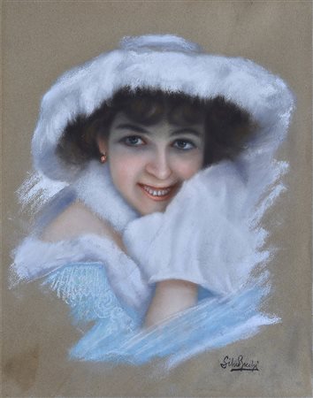 Silvio Bicchi (1874-1948) Ritratto di donna