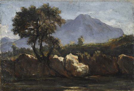 Serafino De Tivoli (1826-1892) Paesaggio autunnale (Appennino pistoiese)