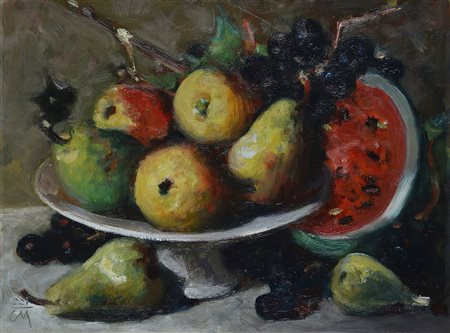 Corrado Michelozzi (1883-1965) Cesta di frutta