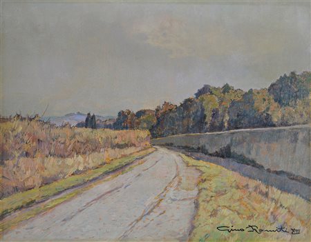 Gino Romiti (1881-1967) Strada di campagna 1935