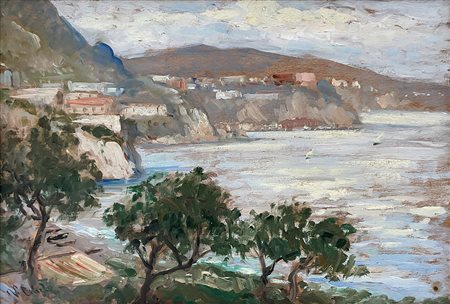 Vincenzo Ciardo (1894-1970) Paesaggio costiero