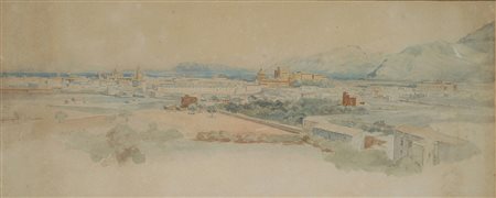 Attr. a Edward Lear Veduta di Palermo