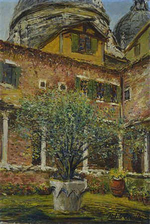 Michele Cascella (1892-1989) Antico chiostro 1958