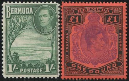 1938/1953, Bermuda, King George VI, 