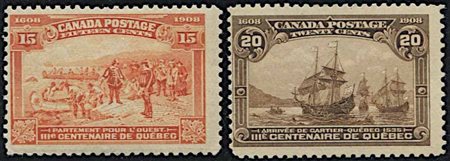 1908, Canada, Quebec Tercentenary, 