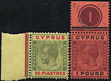 1924/28,Cyprus, King George V, 