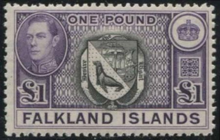 1938/1950, Falkland Islands, King George VI, 