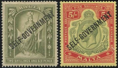 1922, Malta, George V, 