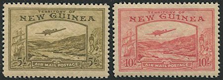 1939, New Guinea, inscribed "Airmail Postage", 