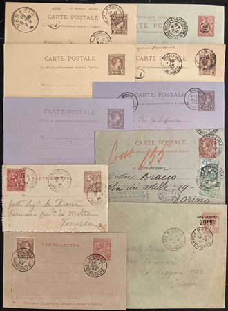 1886/1906, Principato di Monaco, Collezione di Interi Postali, 