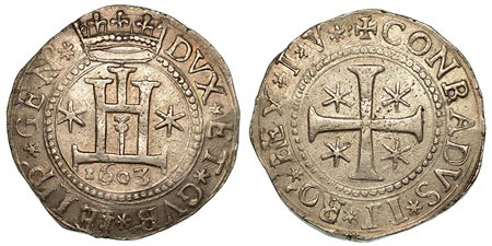 GENOVA. Dogi biennali, 1528-1797., Scudo 1603.