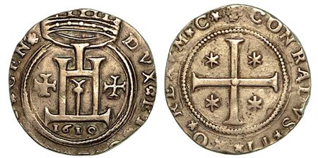 GENOVA. Dogi biennali, 1528-1797., Quarto di scudo 1610.