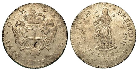 GENOVA. Dogi biennali, 1528-1797., Da 2 lire 1747.