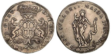 GENOVA. Dogi biennali, 1528-1797., Da 2 lire 1709.