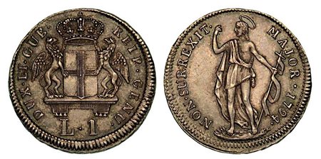 GENOVA. Dogi biennali, 1528-1797., Lira 1794.