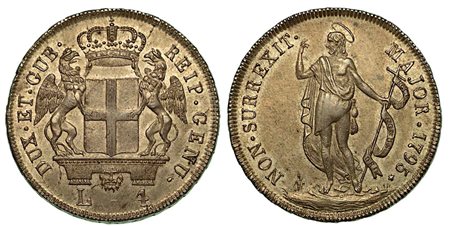 GENOVA. Dogi biennali, 1528-1797., Da 4 lire 1795.