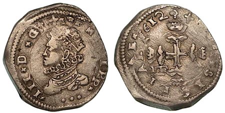 MESSINA. Filippo III, 1598-1621., Da 3 tarí 1612.