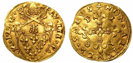 PIACENZA. Paolo III, 1534-1549., Scudo d'oro.