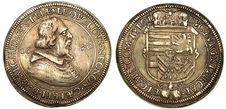 AUSTRIA. Leopold V, 1619-1632., Thaler 1620.