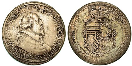 AUSTRIA. Leopold V, 1619-1632., Thaler 1621.