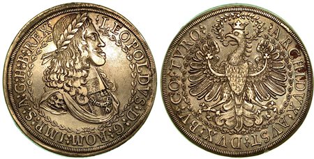 AUSTRIA. Leopold I, 1657-1705., 2 Thaler s.d., zecca di Hall.