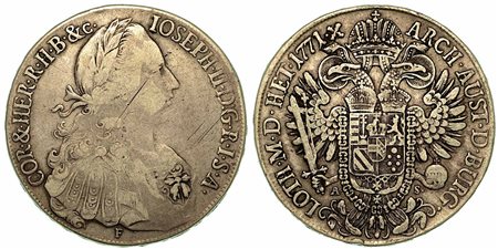 AUSTRIA. Joseph II, 1765-1790., Thaler 1771.