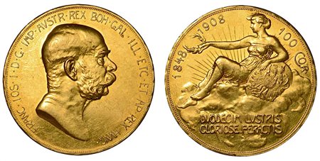 AUSTRIA. Franz Joseph, 1848-1916., 100 corone 1908.