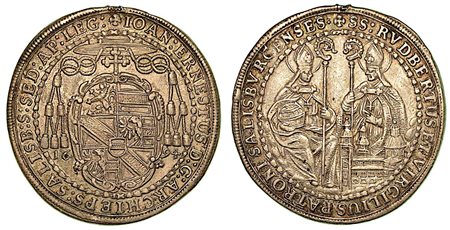 AUSTRIA - SALISBURGO. Jean-Ernest, 1687-1709., 1/2 Thaler 1694.